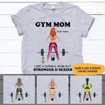 Gym Custom T Shirt Gym Mom Personalized Gift - PERSONAL84