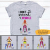 Gym Custom T Shirt I Don&#39;t Sweat I Sparkle Personalized Gift - PERSONAL84