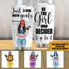 Gym Custom Tumbler Just A Girl With Goals Personalized Gift - PERSONAL84