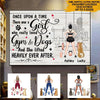 Gym Dog Lovers Custom Poster And She Lifted Heavily Ever After Personalized Gift - PERSONAL84