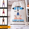 Gym Girl Custom Drawstring Bag I only gym 3 days a week Personalized Gift - PERSONAL84