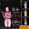 Gym Mom Custom T Shirt Wife Mom Lifter Personalized Gift - PERSONAL84