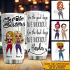 Gym Workout Custom Tumbler Swole Sisters On The Bad Days We Workout Harder Personalized Best Friend Gift - PERSONAL84