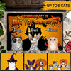 Halloween Cats Custom Doormat You Might Get In But You Won&#39;t Get Out Personalized Gift - PERSONAL84