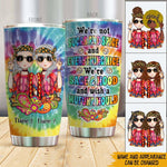 Hippie Custom Tumbler Stop Expecting Normal From Us Bestie Personalized Gift - PERSONAL84