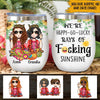 Hippie Custom Wine Tumbler I&#39;m A Happy Go Personalized Gift For Friend - PERSONAL84