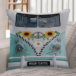 Hippie Pillow Customized Pillow Hippie Mental Car Personalized Gift - PERSONAL84