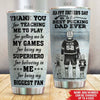 Hockey Custom Tumbler Happy Father&#39;s Day To The Best Pucking Dad Ever Personalized Gift - PERSONAL84