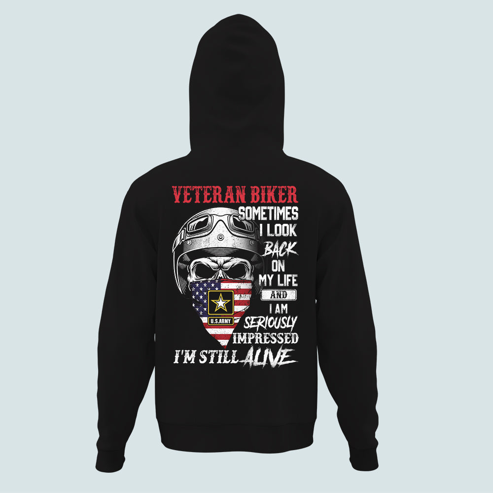 Veteran Biker Custom Shirt Sometimes I Look Back On My Life Personalized Gift