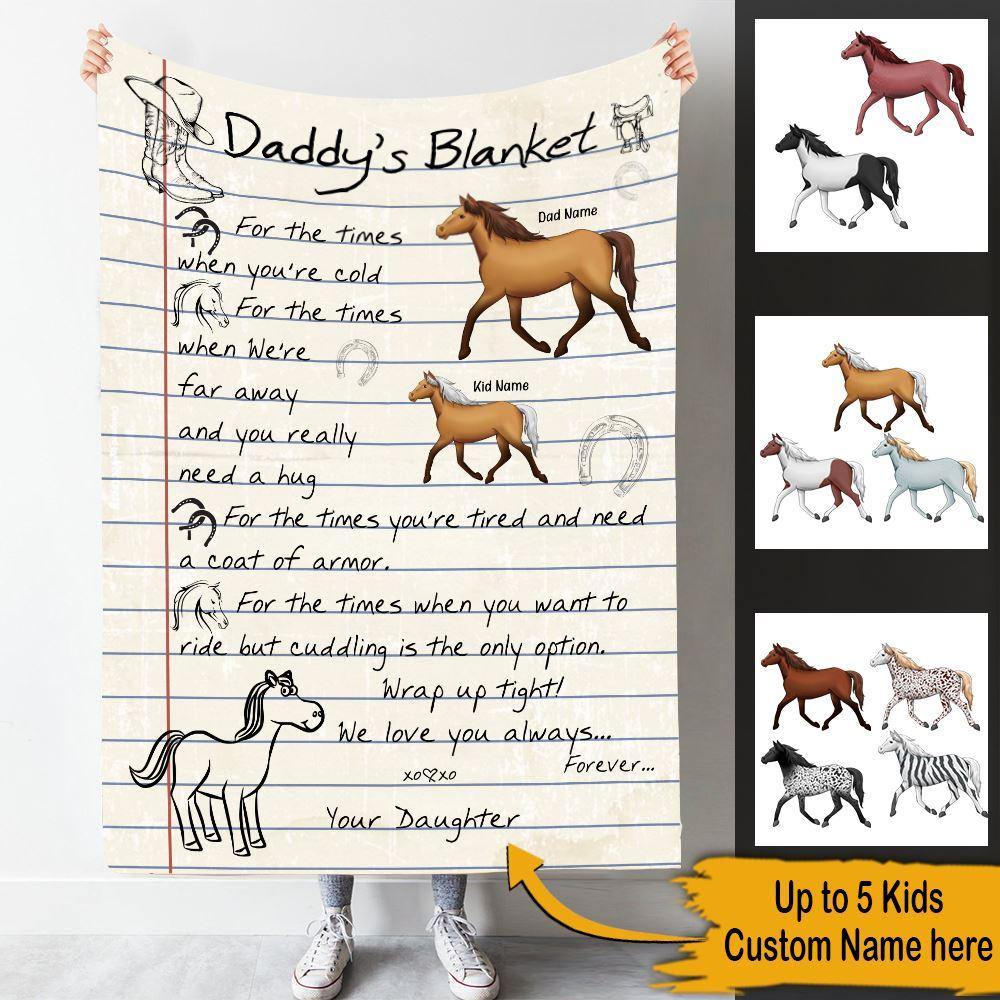 Horse Custom Blanket For The Times You Want To Ride Father's Day Personalized Gift - PERSONAL84