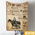 Horse Custom Blanket You Will Always Be My Dad My Hero Father's Day Personalized Gift - PERSONAL84