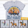 Horse Custom Shirt I&#39;m Mostly Peace Love &amp; Horse Personalized Gift - PERSONAL84