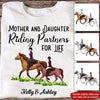 Horse Custom T Shirt Mother And Daughter Riding Partners For Life Personalized Gift - PERSONAL84