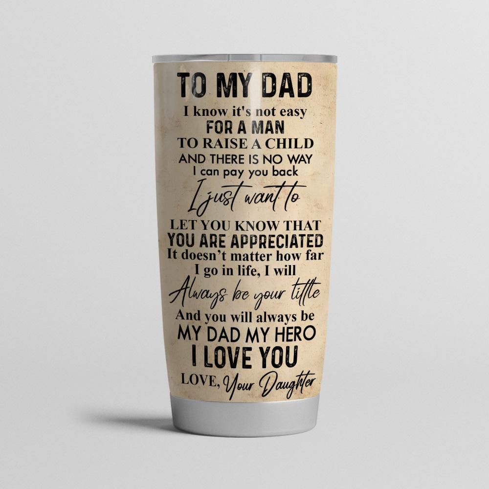 Horse Custom Tumbler To My Dad Behind Every Horse Girl Personalized Gift - PERSONAL84