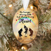 Horse Loss Oval Ornament Personalized Name and Breed Horse Loss No Longer At My Side But Always In My Heart Sympathy Gifts - PERSONAL84