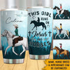 Horse Lovers Custom Tumbler This Girl Runs On Jesus And Horses Personalized Gift - PERSONAL84