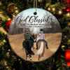 Horse Riding Couple Custom Ornament God Blessed The Broken Road Personalized Gift - PERSONAL84