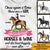 Horse Wine Lovers Custom T Shirt She Really Loved Horses & Wine She Lived Happily Ever After Personalized Gift - PERSONAL84