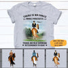 Horses Custom T Shirt There Is No Force More Powerful Than An Old Woman Determined To Ride Personalized Gift - PERSONAL84