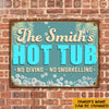Hot Tub Custom Metal Sign Bubbles Your Troubles Personalized Gift - PERSONAL84