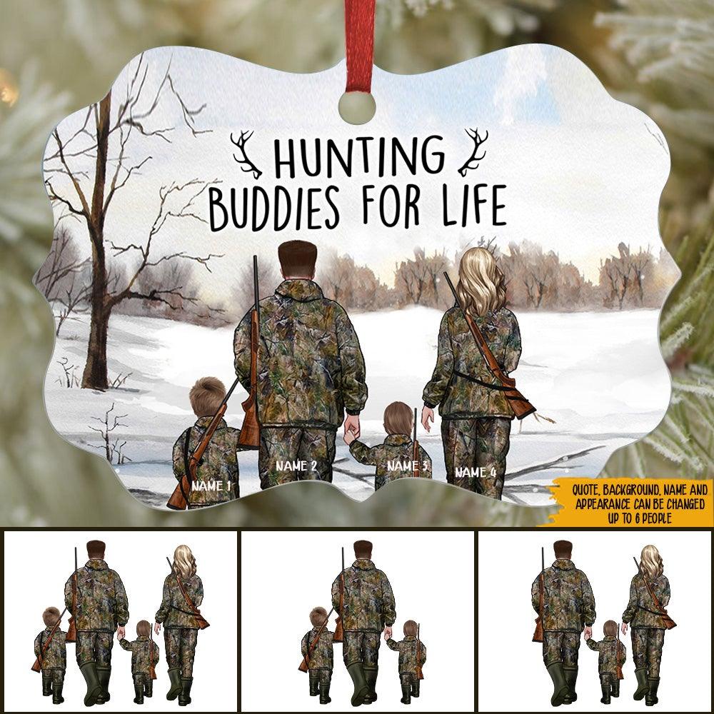 Hunting Christmas Custom Ornament Hunting Partners For Life Personalized Gift - PERSONAL84