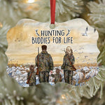 Hunting Christmas Custom Ornament Hunting Partners For Life Personalized Gift - PERSONAL84