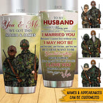 Hunting Couple Custom Tumbler You And Me We Got This Personalized Valentine's Day Gift For Hunting Couple - PERSONAL84