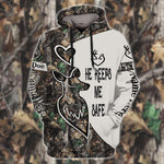 Hunting Custom All Over Print He Keeps Me Safe Personalized Gift - PERSONAL84