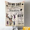 Hunting Custom Blanket You Will Always Be My Dad My Hero Father&#39;s Day Personalized Gift - PERSONAL84