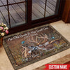 Hunting Doormat Customized Name An Old Buck And His Sweet Doe Live Here - PERSONAL84