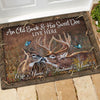 Hunting Doormat Customized Name An Old Buck And His Sweet Doe Live Here - PERSONAL84