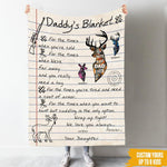 Hunting Gift For Dad Custom Blanket For The Times You Want To Hunt Father's Day Personalized Gift For Him - PERSONAL84