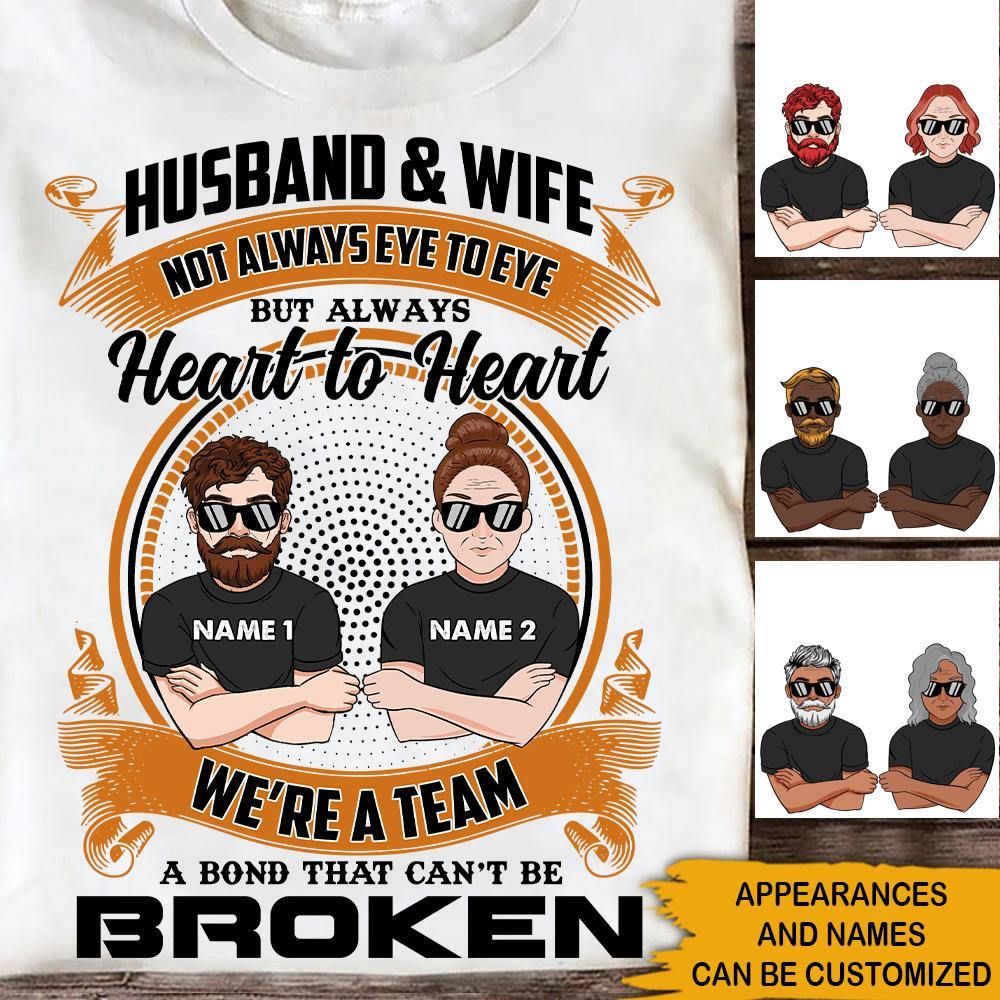 Husband And Wife Custom Shirt A Bond That Can't Be Broken - PERSONAL84