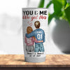 Husband To My Queen Custom Tumbler Straighten Your Crown Personalized Gift - PERSONAL84