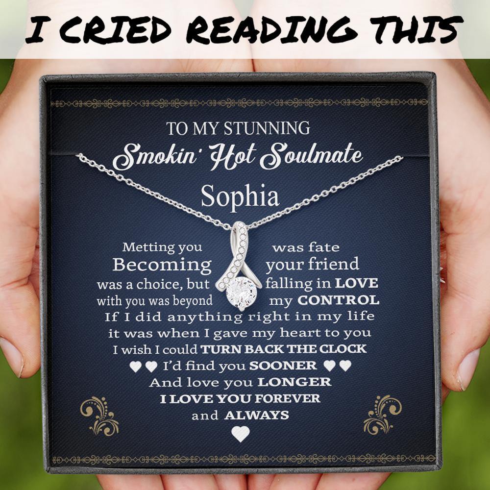Husband To Wife Custom Alluring Beauty Necklace My Stunning Smokin Hot Soulmate Love You Forever And Always Personalized Gift - PERSONAL84