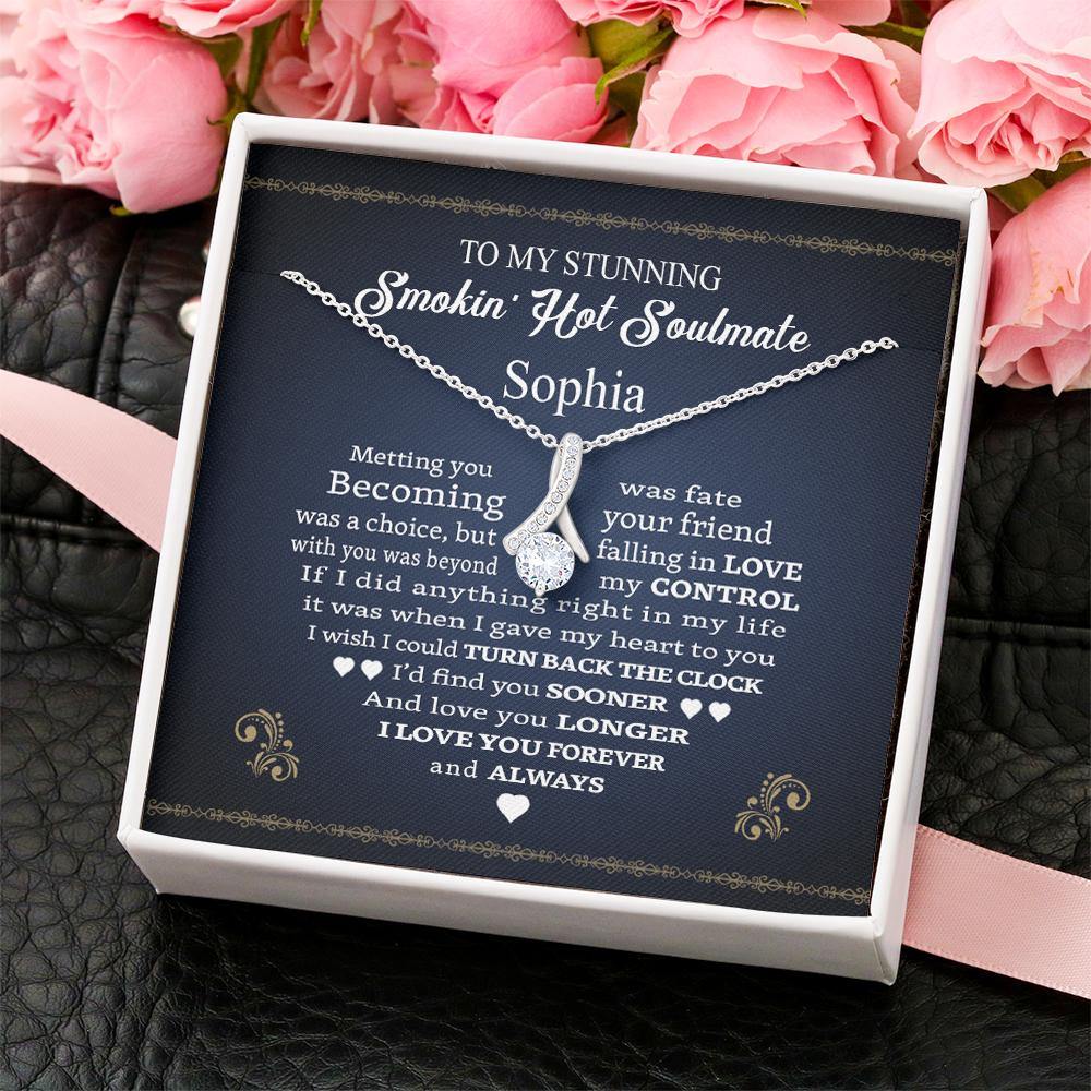 Husband To Wife Custom Alluring Beauty Necklace My Stunning Smokin Hot Soulmate Love You Forever And Always Personalized Gift - PERSONAL84