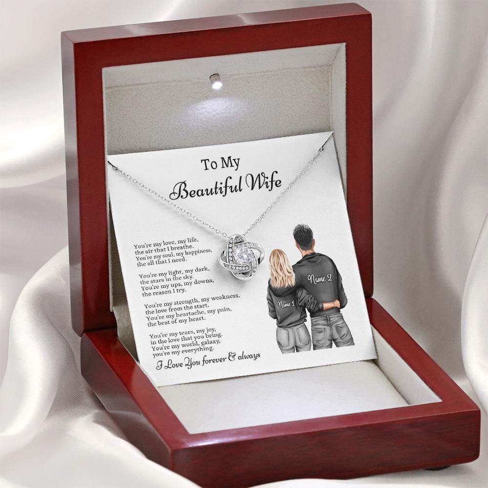 Husband To Wife Custom Necklace You're My Everything Personalized Gift - PERSONAL84