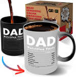 Dad Custom Color Changing Mug Nutrition Facts Personalized Gift For Father