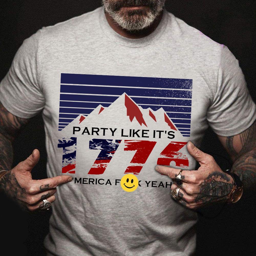 Independence Day T Shirt Party Like It's 1776 Gift - PERSONAL84