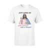 Jesus Covid Just Livin On Hand Sanitizer And A Prayer - Standard T-shirt - PERSONAL84