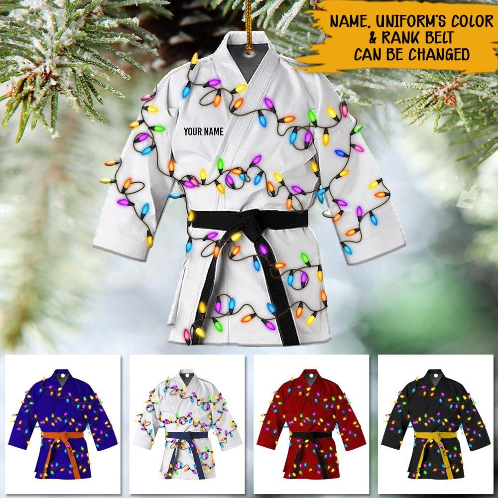 Karate Custom Ornament Karate Uniform Christmas Personalized Gift - PERSONAL84