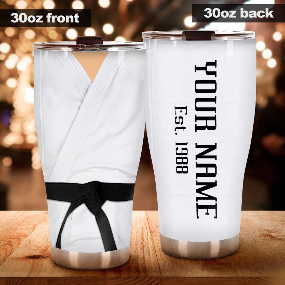 Karate Custom Tumbler Karate Uniform Personalized Gift - PERSONAL84