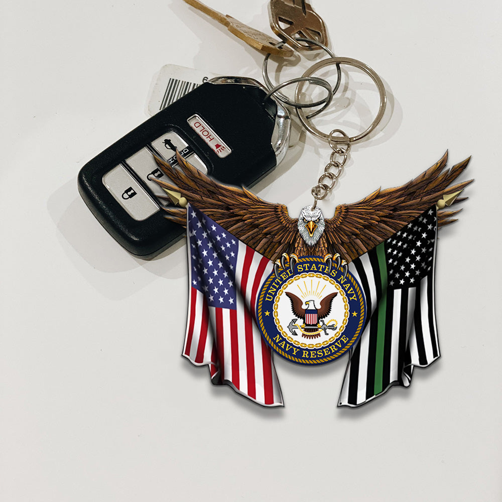 Veteran Custom Keychain Proudly Served Personalized Gift