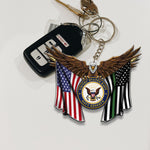 Veteran Custom Keychain Proudly Served Personalized Gift