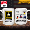 Veteran Custom Mug Proudly Served In Military Base Personalized Gift