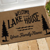Lake Doormat Customized Welcome To Our Lake House Personalized Gift - PERSONAL84