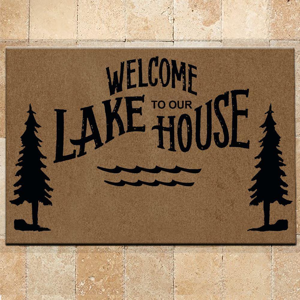 Lake Doormat Customized Welcome To Our Lake House Personalized Gift - PERSONAL84