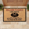 Lake House Custom Doormat Welcome To The Lake House - PERSONAL84