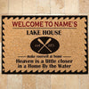 Lake House Custom Doormat Welcome To The Lake House - PERSONAL84