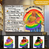 LGBT Couple Custom Poster You Are My Rainbow I Choose You Personalized Gift - PERSONAL84